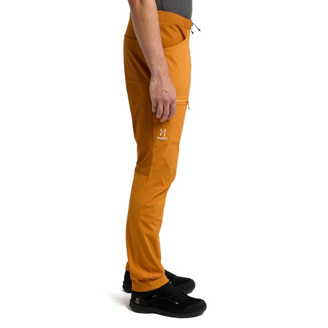 Haglöfs ROC Lite Slim Pant – Pantaloni de cățărare ușori - Galben Desert Yellow/Golden Brown