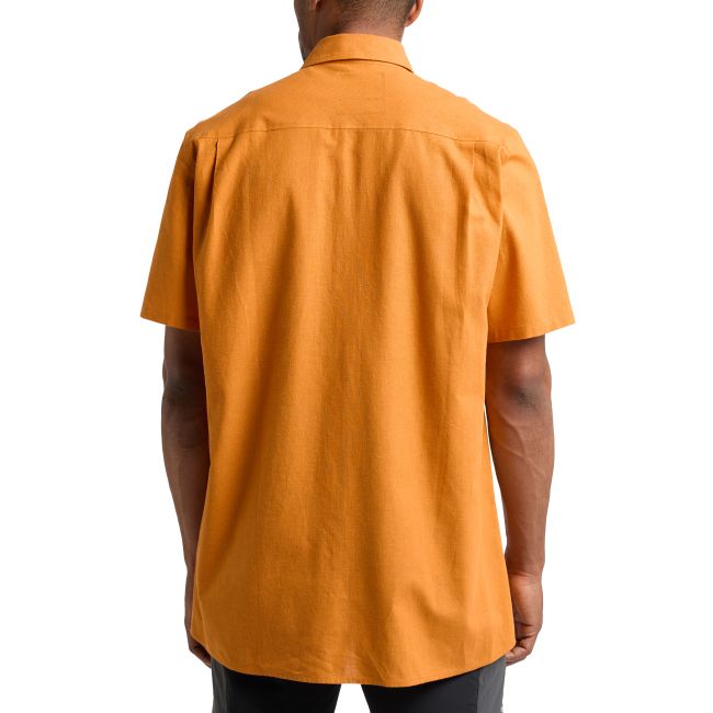 Haglöfs Curious Hemp SS Shirt – Cămașă cu mânecă scurtă din bumbac organic și cânepă - Galben Desert Yellow