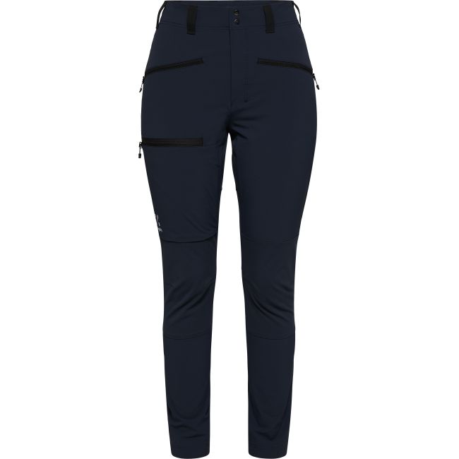 Haglöfs Mid Slim Pant W – Pantaloni softshell outdoor - Albastru închis Tarn blue/True black