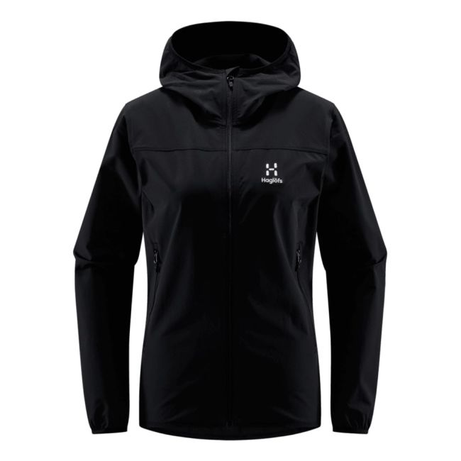 Haglöfs Natrix Softshell Hood W – Geacă softshell cu glugă - Negru True Black
