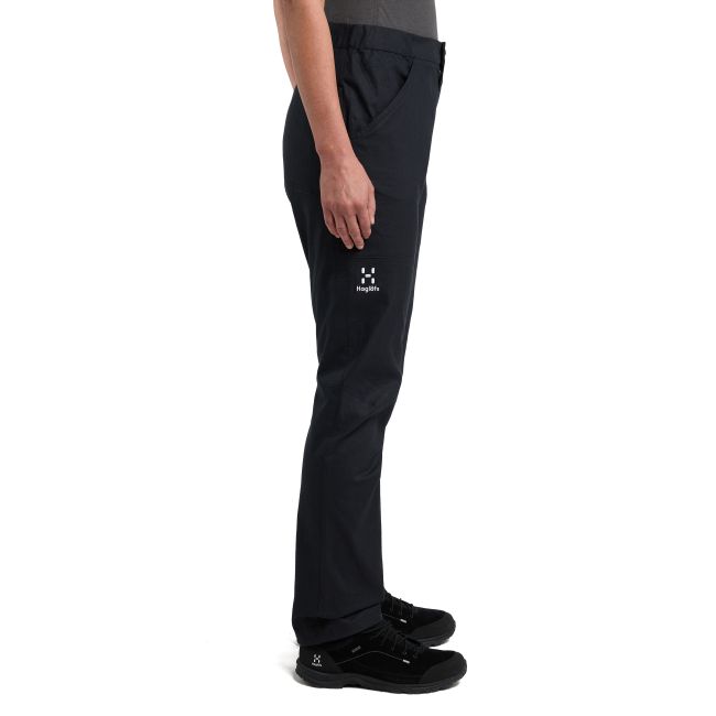 Haglöfs ROC Hemp Pant W – Pantaloni de cățărare din bumbac organic și cânepă - Negru True Black