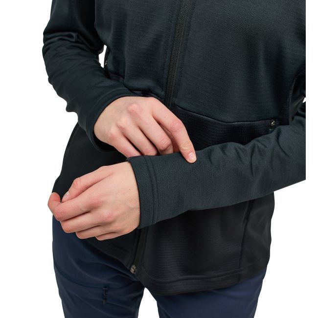 Haglöfs Lark Mid Hood W – Hanorac outdoor - Negru True Black