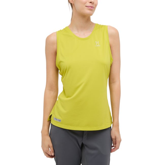 Haglöfs L.I.M Tempo Trail Tank W – Maiou de alergare trail - Verde Aurora