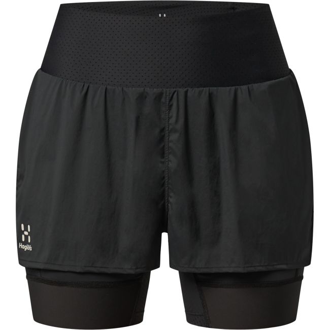 Haglöfs L.I.M Intense Trail 2-in-1 Shorts W – Pantaloni scurți 2 în 1 de alergare montană - Negru True Black