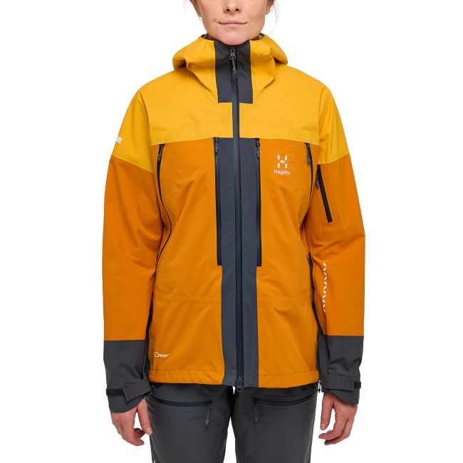 Haglöfs L.I.M Touring PROOF Jacket W – Geacă impermeabilă pentru tură de schi - Galben Sunny Yellow/Desert Yellow