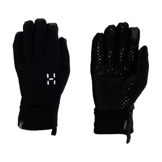Haglöfs Power Stretch Grip Glove – Mănuși elastice ușoare - Negru True Black
