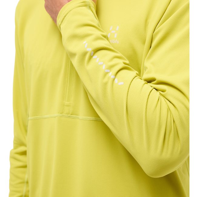 Haglöfs L.I.M Tempo Trail Halfzip – Bluză de alergare trail cu fermoar scurt - Verde Aurora