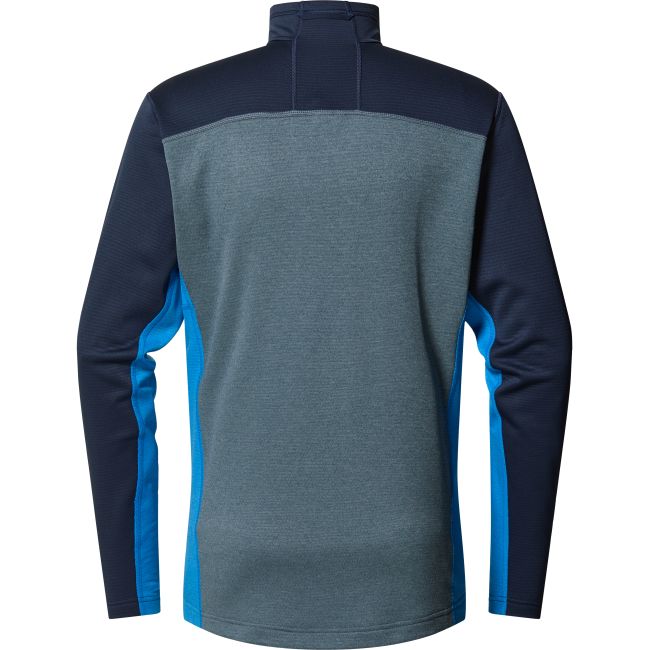 Haglöfs ROC Flash Mid Halfzip – Bluză tehnică de cățărare cu fermoar scurt - Albastru Tarn Blue/Steel Blue