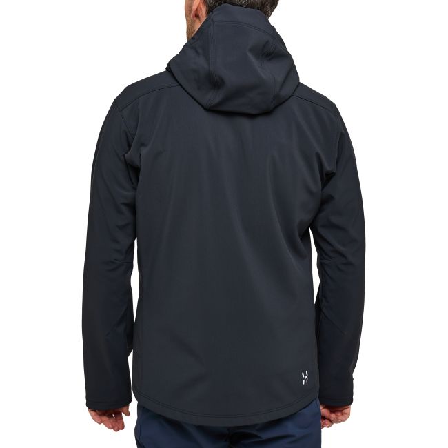 Haglöfs Chilly Softshell Hood – Geacă softshell de iarnă cu glugă - Negru True Black
