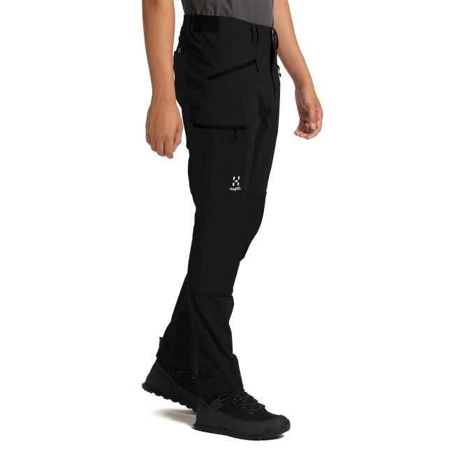Haglöfs Rugged Slim Pant – Pantaloni softshell outdoor - Negru True Black