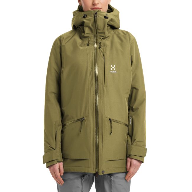 Haglöfs Lumi Insulated Parka W – Parka izolată impermeabilă - Verde Olive Green