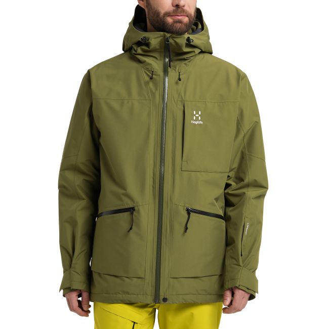 Haglöfs Lumi Insulated Jacket – Geacă izolată impermeabilă - Verde Olive Green