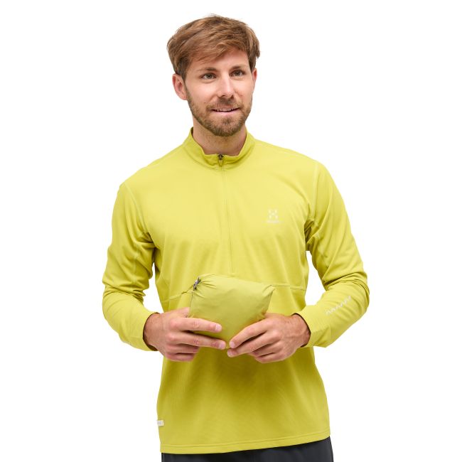 Haglöfs L.I.M Tempo Trail Proof Jacket – Geacă impermeabilă ultraușoară de alergare trail - Verde Aurora