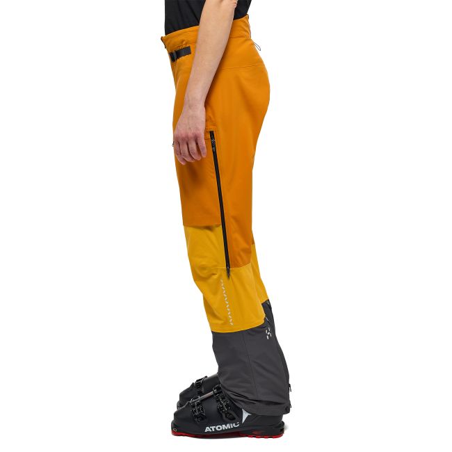 Haglöfs L.I.M Touring PROOF Pant W – Pantaloni impermeabili pentru tură de schi - Galben Sunny Yellow/Desert Yellow