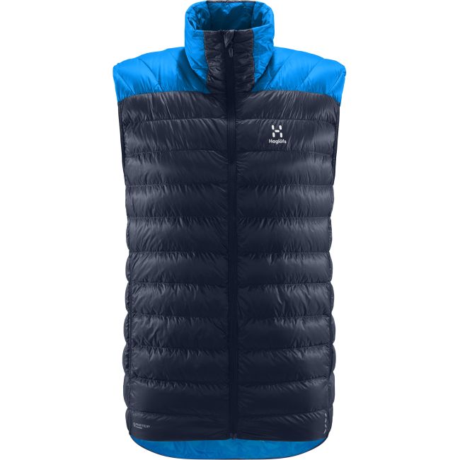 Haglöfs L.I.M Down Vest – Vestă din puf ușoară - Albastru închis Tarn Blue/Nordic Blue