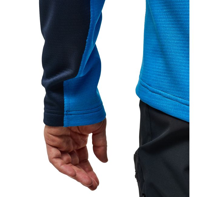 Haglöfs ROC Flash Mid Halfzip – Bluză tehnică de cățărare cu fermoar scurt - Albastru Tarn Blue/Steel Blue