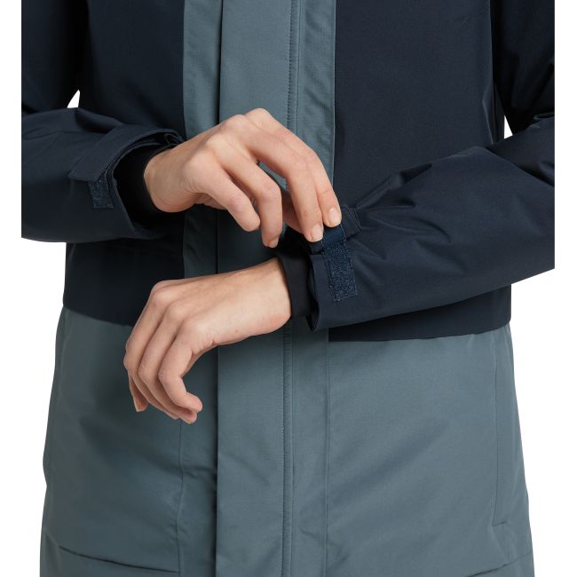 Haglöfs Salix PROOF Mimic Parka W – Parka izolată impermeabilă - Albastru închis/albastru Tarn Blue/Steel Blue
