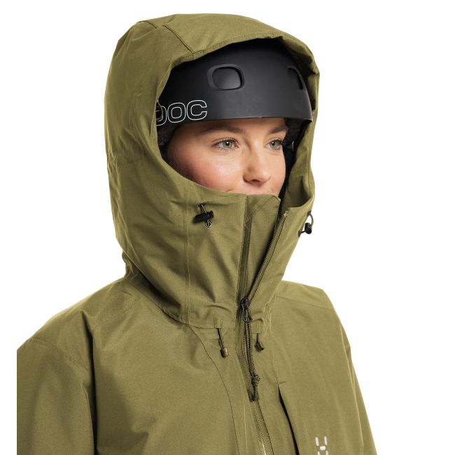 Haglöfs Lumi Insulated Parka W – Parka izolată impermeabilă - Verde Olive Green