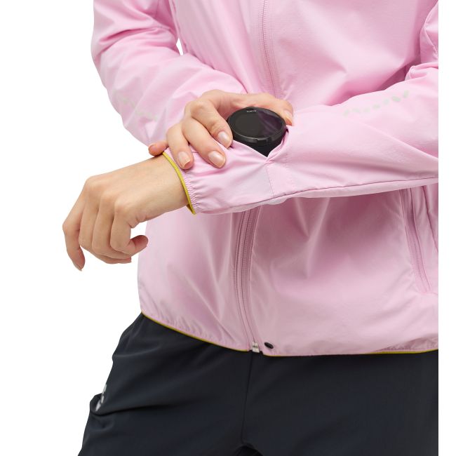 Haglöfs L.I.M Tempo Trail Jacket W – Geacă de alergare trail ușoară - Roz Fresh Pink