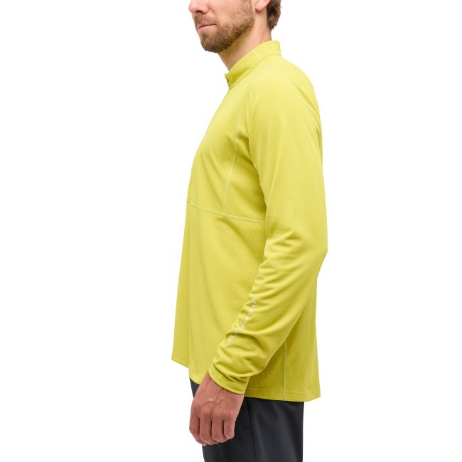 Haglöfs L.I.M Tempo Trail Halfzip – Bluză de alergare trail cu fermoar scurt - Verde Aurora