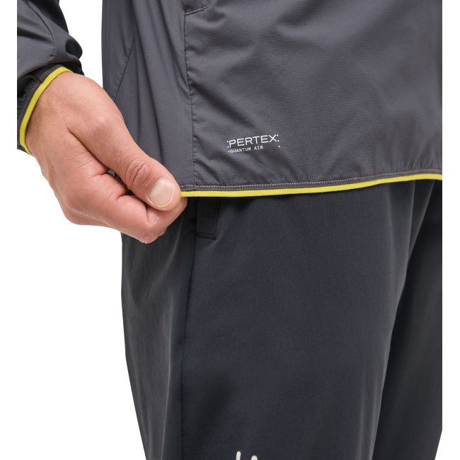 Haglöfs L.I.M Tempo Trail Mimic Hood – Geacă izolată ușoară de alergare trail - Gri închis Magnetite