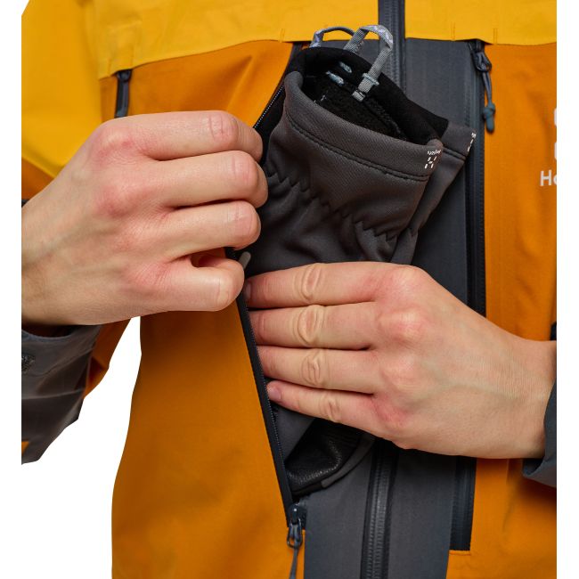 Haglöfs L.I.M Touring PROOF Jacket W – Geacă impermeabilă pentru tură de schi - Galben Sunny Yellow/Desert Yellow