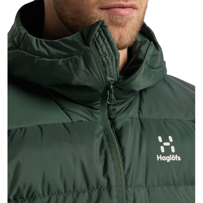 Haglöfs Bield Down Hood – Geacă din puf cu glugă - Verde închis Fjell Green