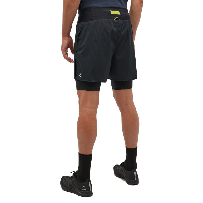 Haglöfs L.I.M Intense Trail 2-in-1 Shorts – Pantaloni scurți 2 în 1 de alergare montană - Negru True Black
