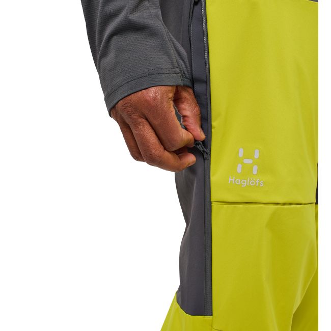 Haglöfs L.I.M Hybrid Touring Pant – Pantaloni hibrizi pentru tură de schi - Verde Aurora/Magnetite