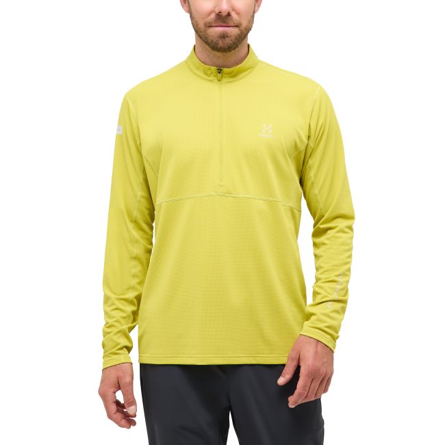 Haglöfs L.I.M Tempo Trail Halfzip – Bluză de alergare trail cu fermoar scurt - Verde Aurora