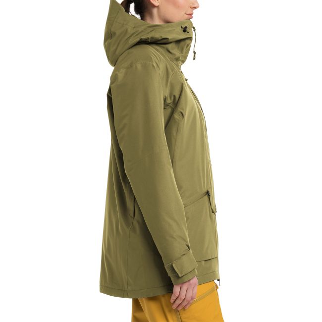 Haglöfs Lumi Insulated Parka W – Parka izolată impermeabilă - Verde Olive Green