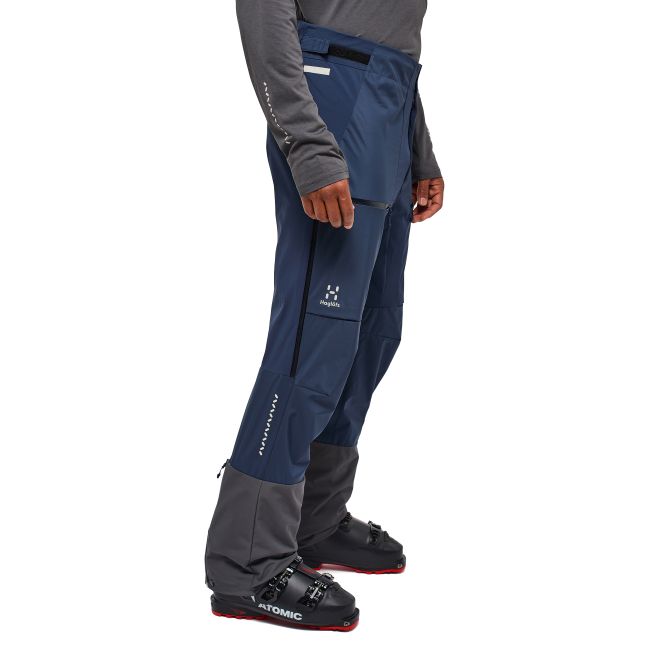 Haglöfs L.I.M Hybrid Touring Pant – Pantaloni hibrizi pentru tură de schi - Albastru închis Tarn Blue