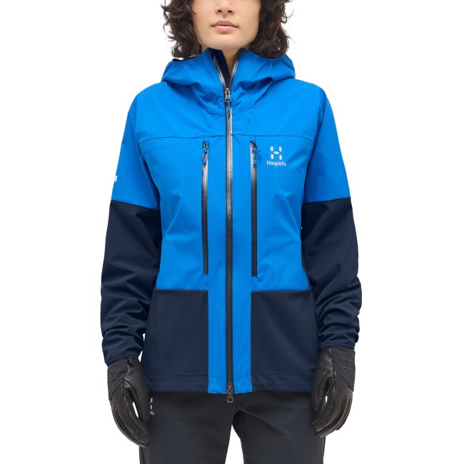 Haglöfs L.I.M Hybrid Touring Hood W – Geacă hibridă pentru tură de schi - Albastru Electric Blue/Tarn Blue