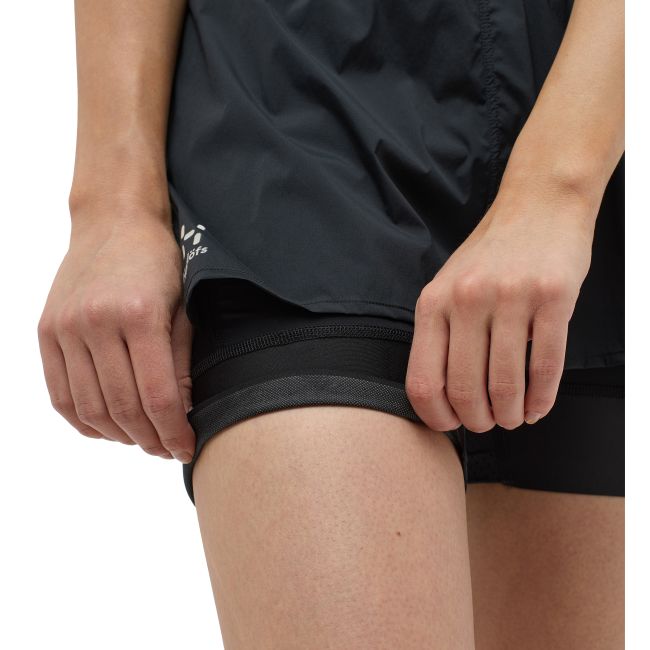Haglöfs L.I.M Intense Trail 2-in-1 Shorts W – Pantaloni scurți 2 în 1 de alergare montană - Negru True Black