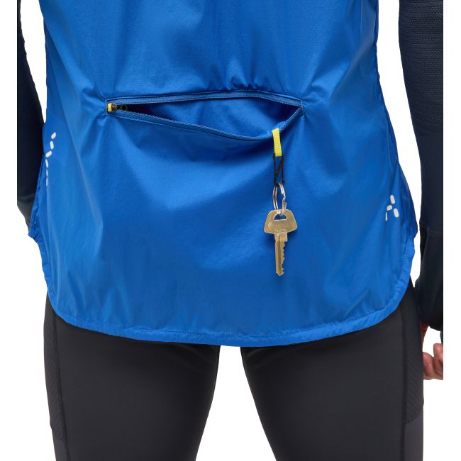 Haglöfs L.I.M Intense Trail Down Vest – Vestă din puf pentru alergare montană - Albastru Electric Blue