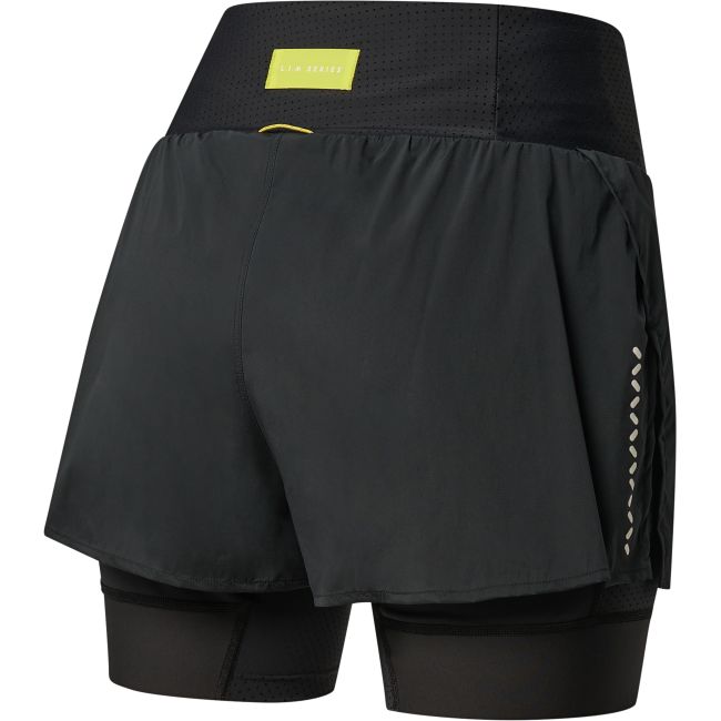 Haglöfs L.I.M Intense Trail 2-in-1 Shorts W – Pantaloni scurți 2 în 1 de alergare montană - Negru True Black