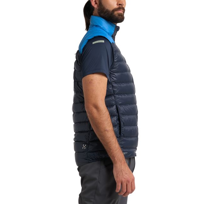 Haglöfs L.I.M Down Vest – Vestă din puf ușoară - Albastru închis Tarn Blue/Nordic Blue