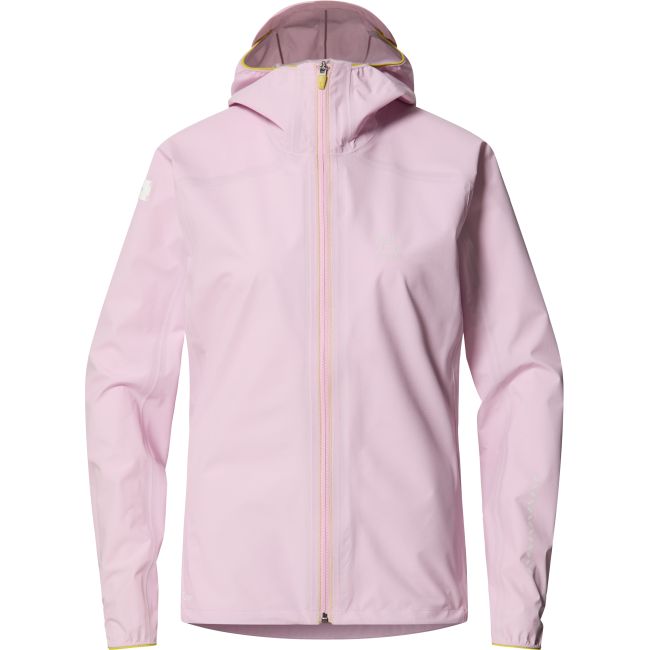 Haglöfs L.I.M Tempo Trail Proof Jacket W – Geacă impermeabilă ultraușoară de alergare trail - Roz Fresh Pink