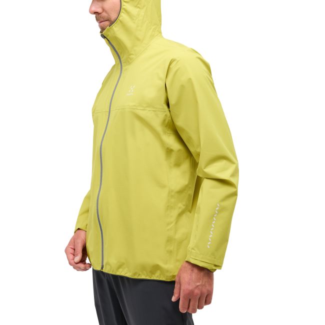 Haglöfs L.I.M Tempo Trail Proof Jacket – Geacă impermeabilă ultraușoară de alergare trail - Verde Aurora