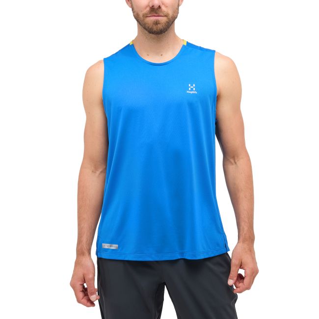 Haglöfs L.I.M Tempo Trail Tank – Maiou de alergare trail - Albastru Electric Blue