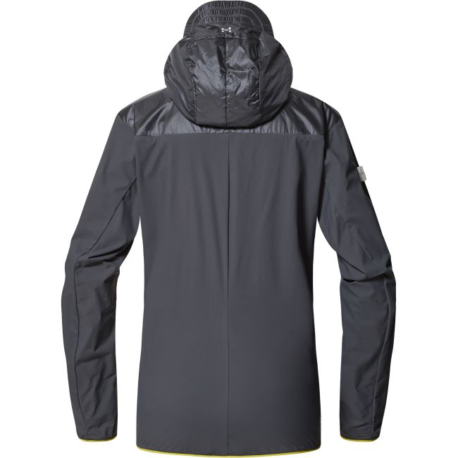 Haglöfs L.I.M Tempo Trail Mimic Hood W – Geacă izolată ușoară de alergare trail - Gri închis Magnetite
