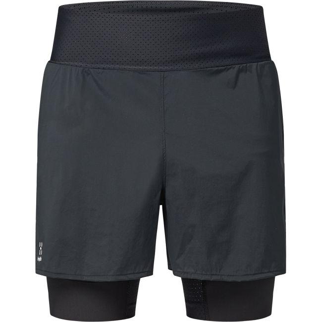 Haglöfs L.I.M Intense Trail 2-in-1 Shorts – Pantaloni scurți 2 în 1 de alergare montană - Negru True Black