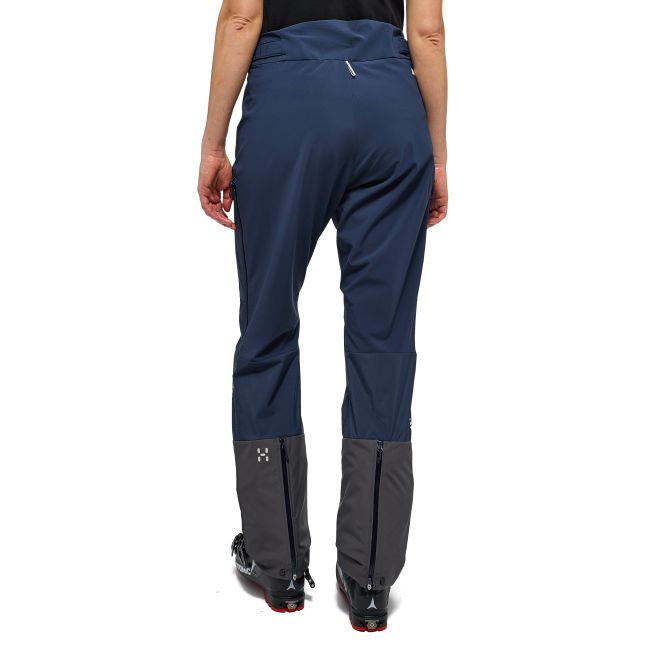Haglöfs L.I.M Hybrid Touring Pant W – Pantaloni hibrizi pentru tură de schi - Albastru închis Tarn Blue