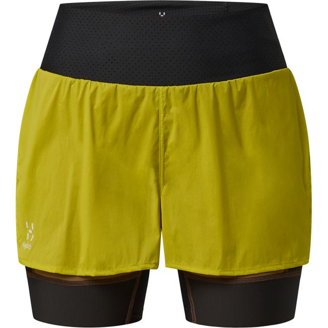 Haglöfs L.I.M Intense Trail 2-in-1 Shorts W – Pantaloni scurți 2 în 1 de alergare montană - Verde