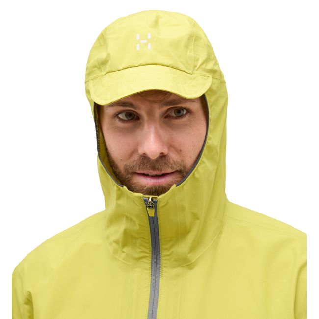 Haglöfs L.I.M Tempo Trail Proof Jacket – Geacă impermeabilă ultraușoară de alergare trail - Verde Aurora