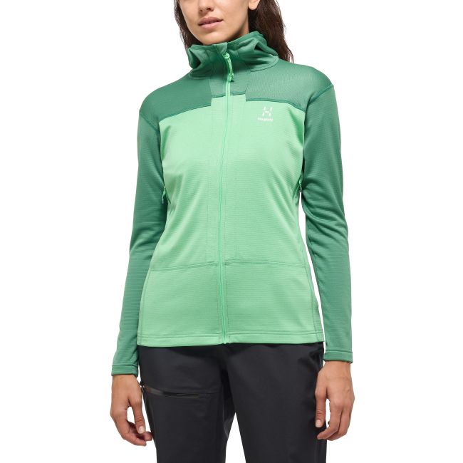 Haglöfs ROC Flash Mid Hood W – Hanorac tehnic de cățărare - Verde