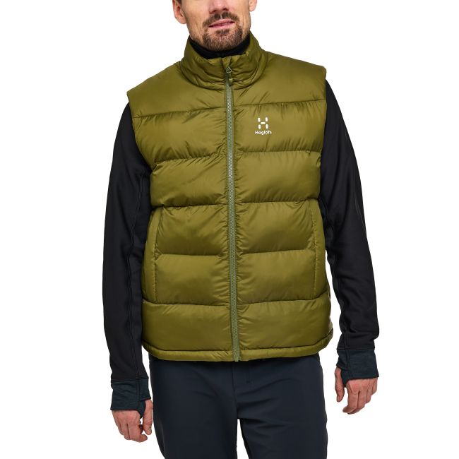 Haglöfs Puffy Mimic Vest – Vestă izolată Mimic - Verde închis Olive Green