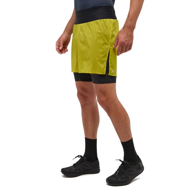 Haglöfs L.I.M Intense Trail 2-in-1 Shorts – Pantaloni scurți 2 în 1 de alergare montană - Verde
