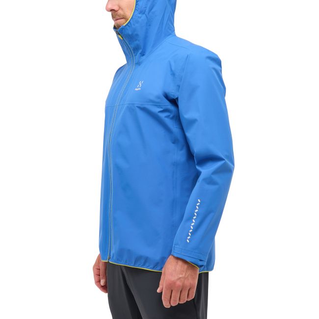 Haglöfs L.I.M Tempo Trail Proof Jacket – Geacă impermeabilă ultraușoară de alergare trail - Albastru Electric Blue