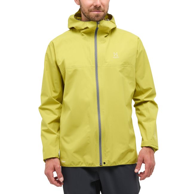 Haglöfs L.I.M Tempo Trail Proof Jacket – Geacă impermeabilă ultraușoară de alergare trail - Verde Aurora